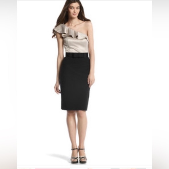 White House Black Market one shoulder dress. - Picture 9 of 9